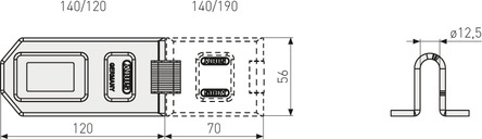 Ledhasp 140/120draw